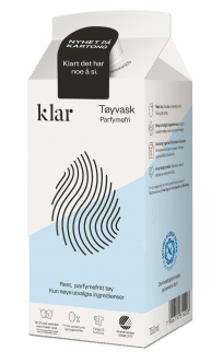 Klar Klar Tøjvask Parfumefri Karton 750ml (750 ml)