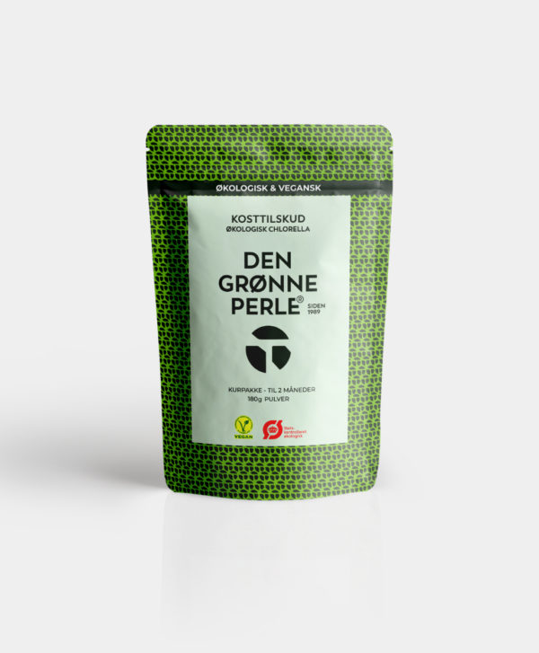 Chorella - Den Grønne Perle Økologisk Chlorella - Den Grønne Perle®  KURPAKKE (Pulver 180g) (180 g)