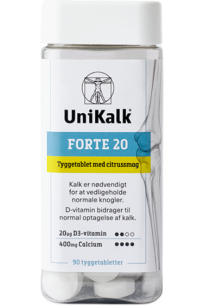 Unikalk Forte 20 Tygge (90 stk.)