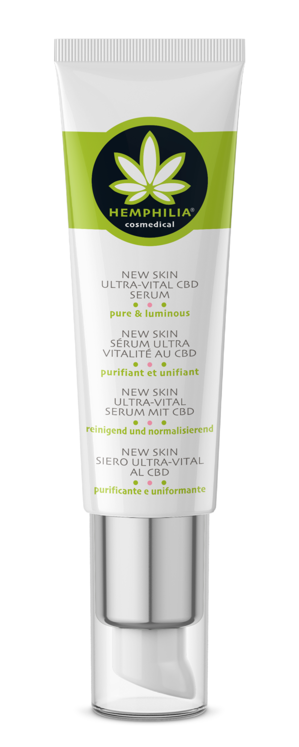 Hemphilia Dybderensende og udglattende serum med Hamp, Økologisk (30 ml)