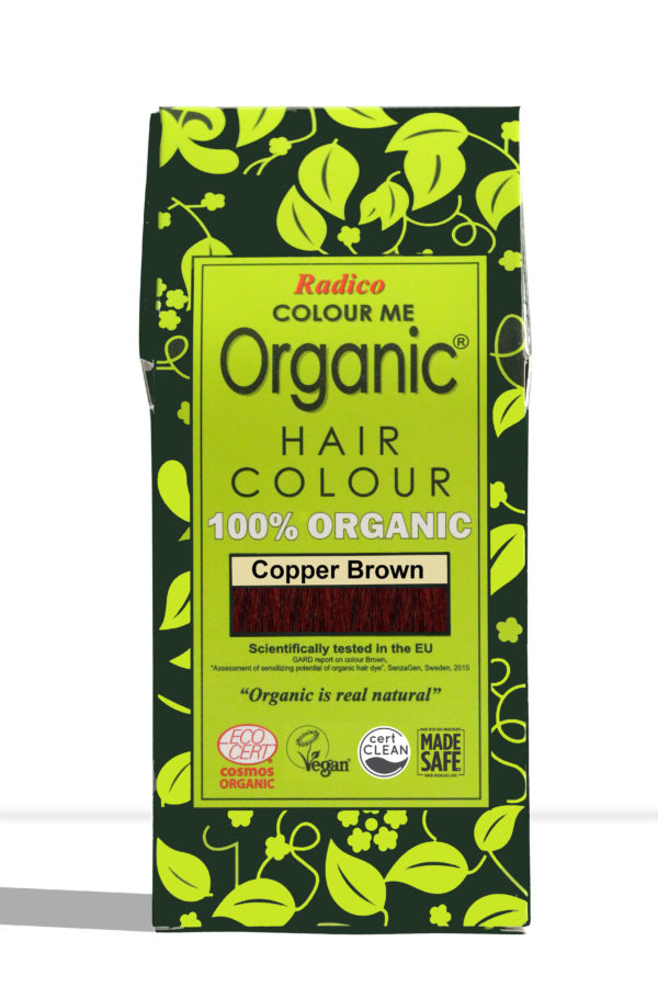 Radico Økologisk & vegansk henna hårfarve - Copper Brown (100 g)