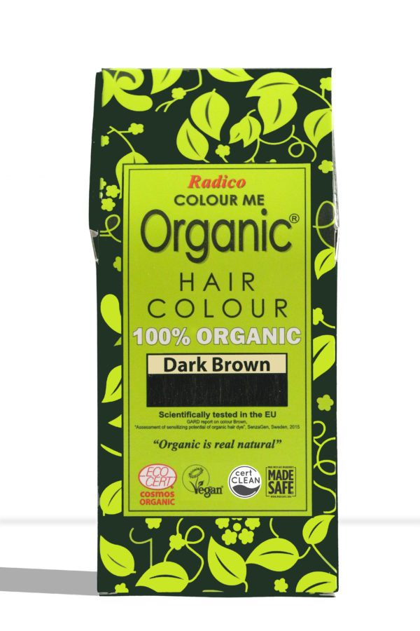 Radico Økologisk & vegansk henna hårfarve - Dark Brown (100 g)