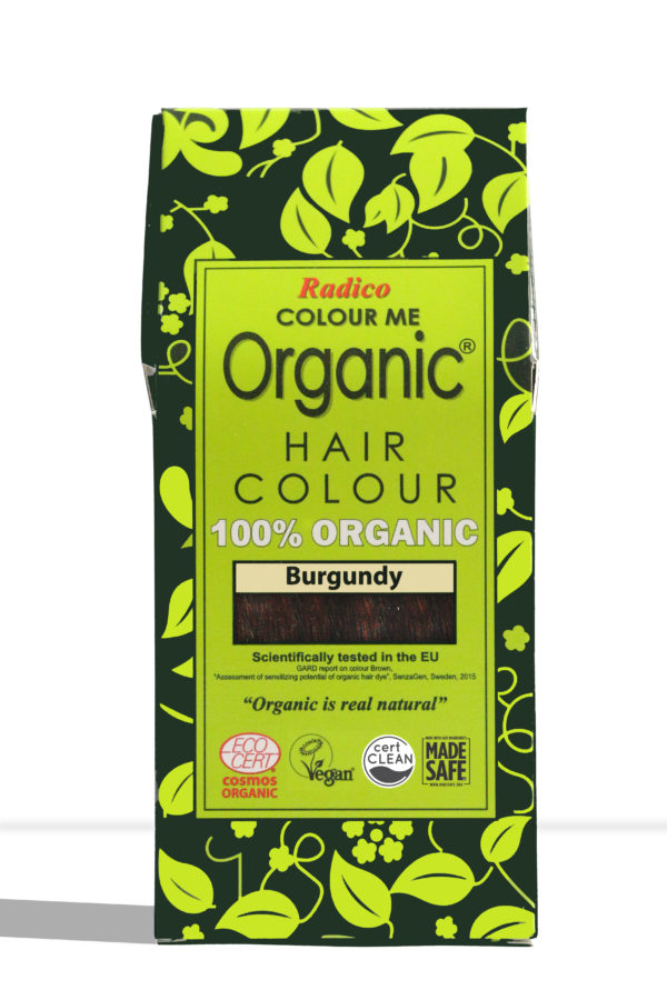 Radico Økologisk & vegansk henna hårfarve - Burgundy (100 g)